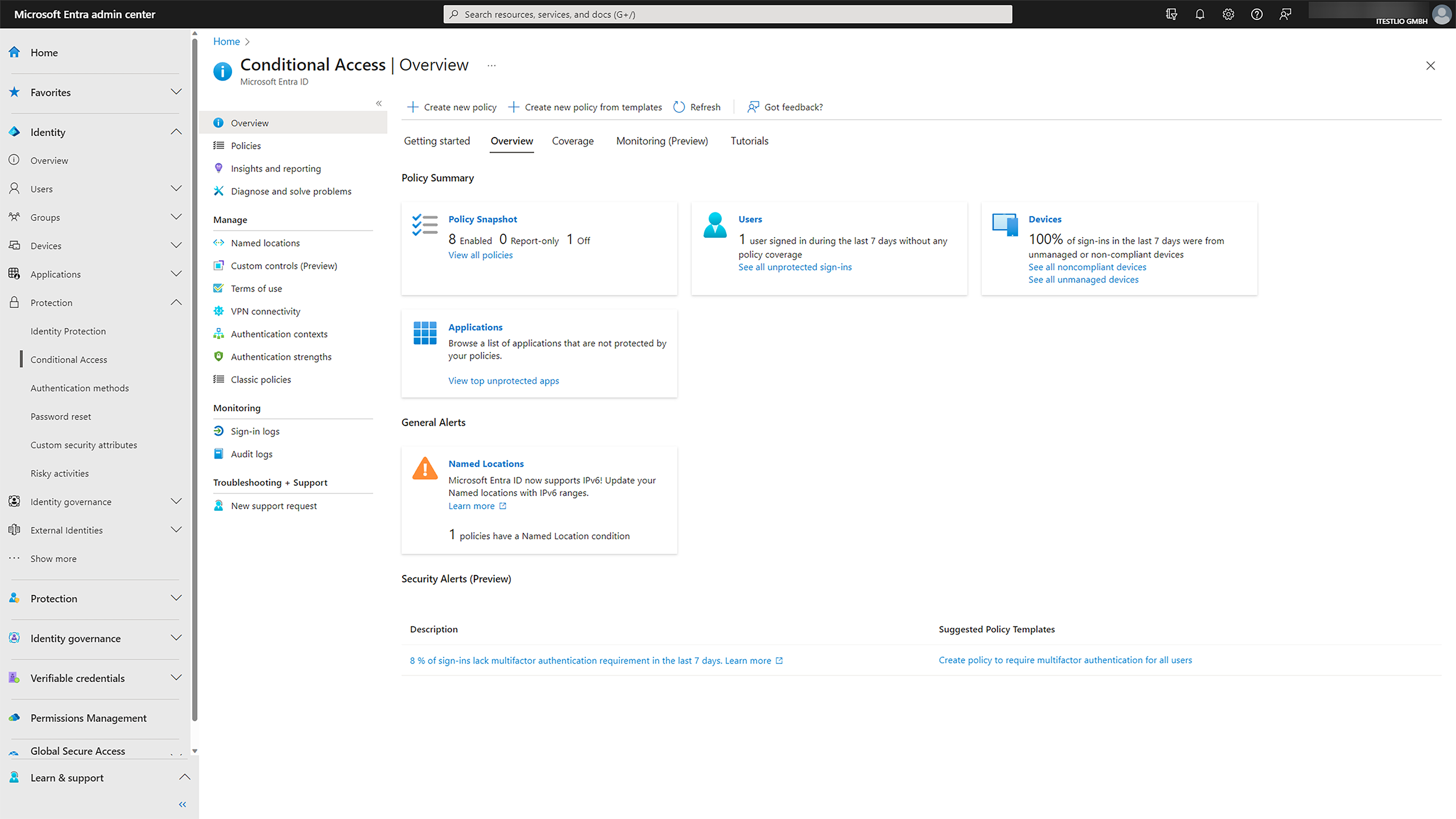 Microsoft Entra Conditional Access Screenshot Admin Center