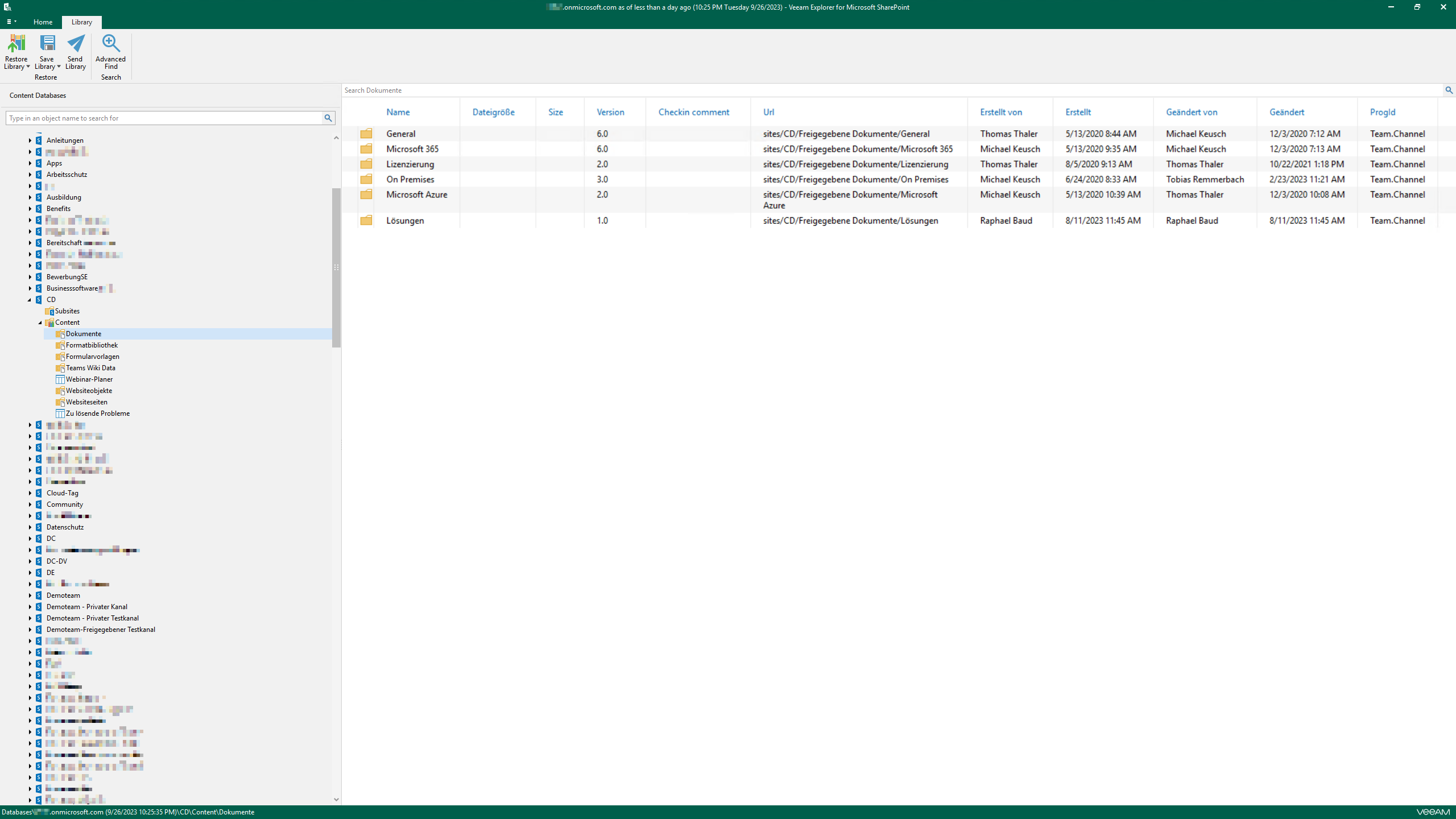 Veeam Backup for Microsoft 365 SharePoint Online and OneDrive backup
