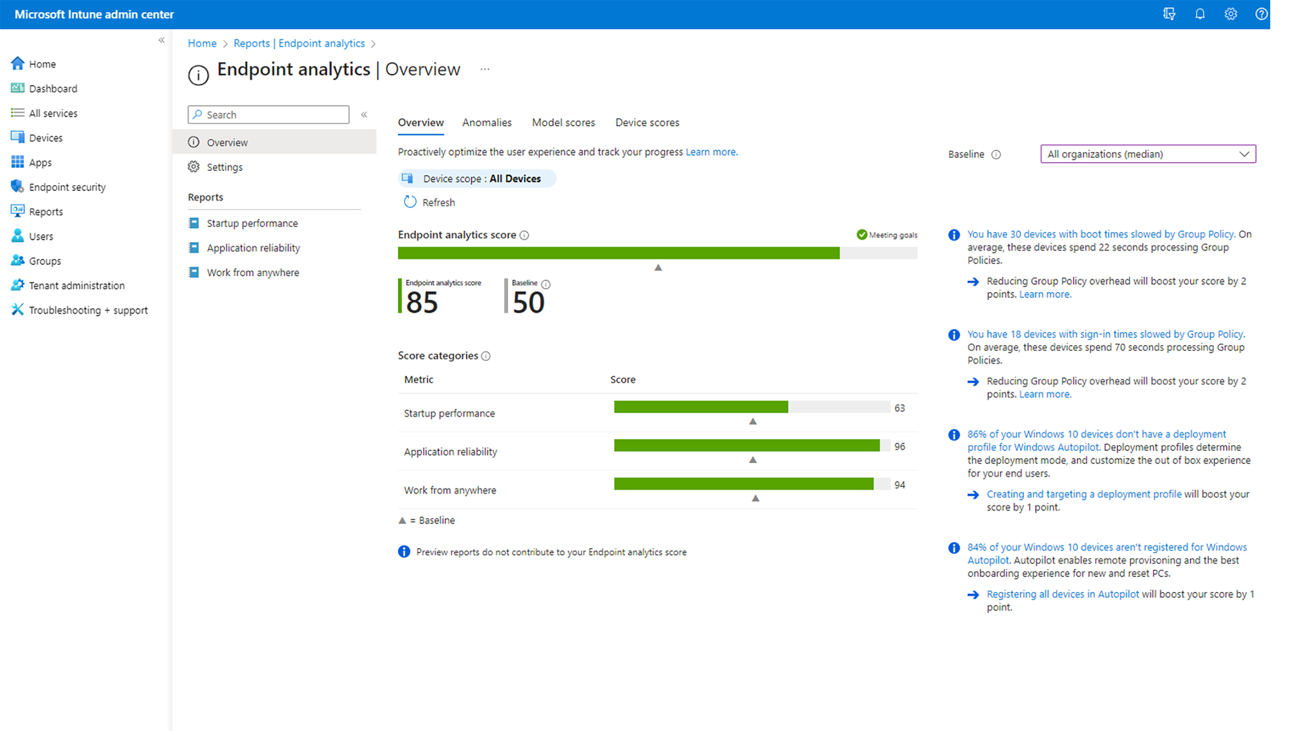 Microsoft Intune Admin Center screenshot