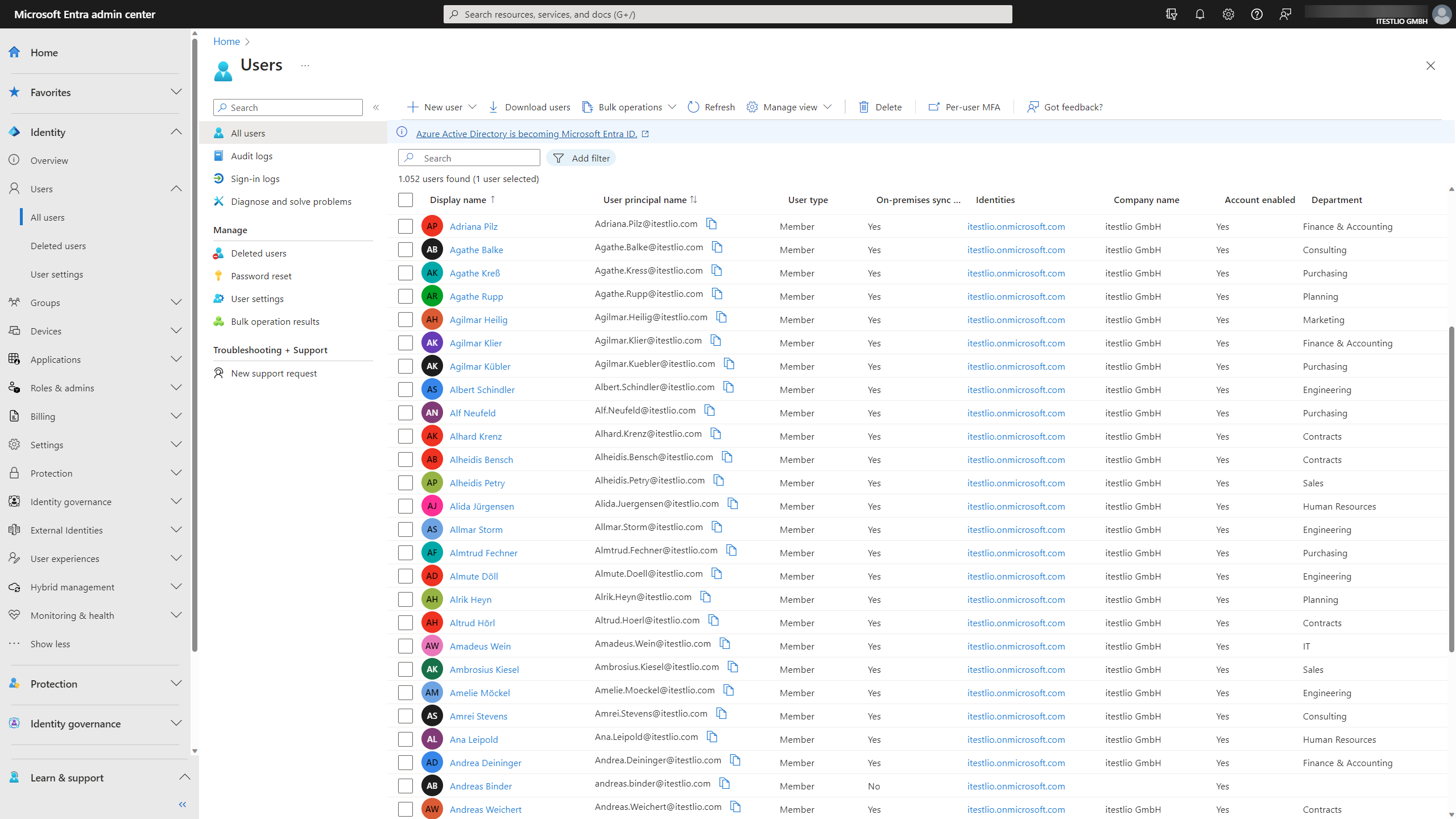 Microsoft Entra Admin Center screenshot