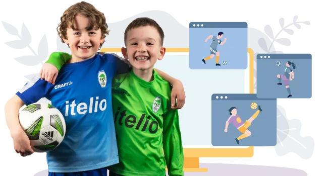 Header graphic with two players from ASV Kiefersfelden wearing itelio jersey