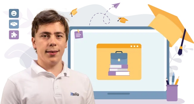 Ein beispielhafter Werkstudent der itelio GmbH