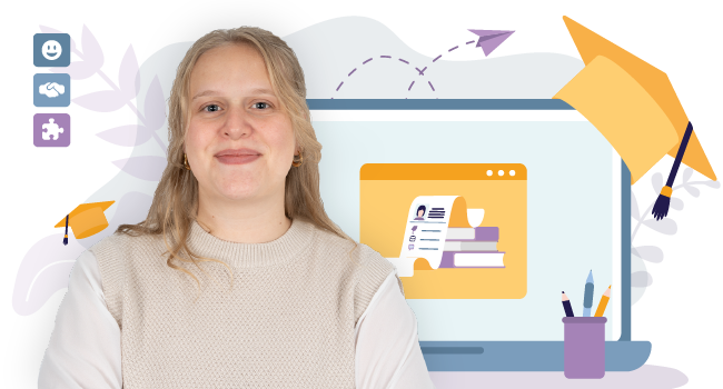 Header graphic on the topic of thesis at itelio GmbH