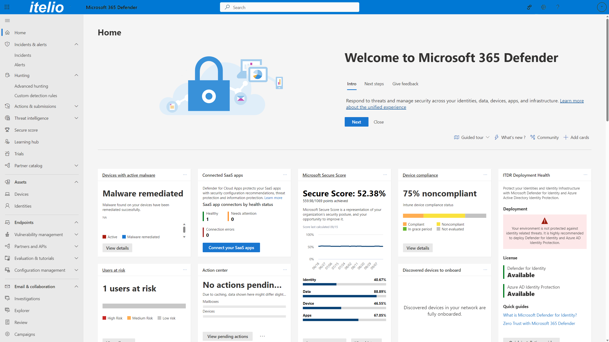 Microsoft 365 Defender screenshot
