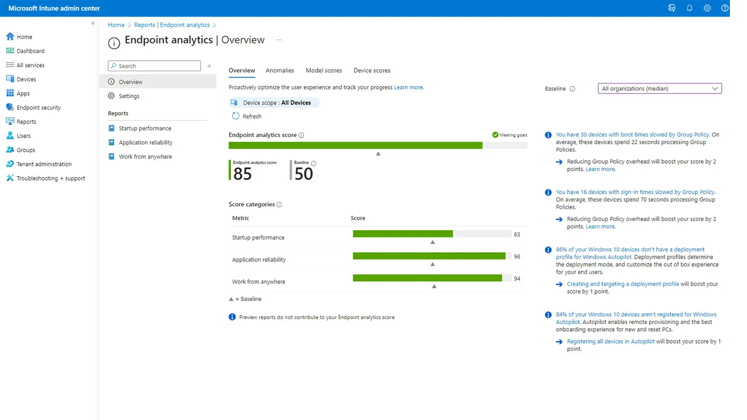 Microsoft Intune Admin Center Screenshot