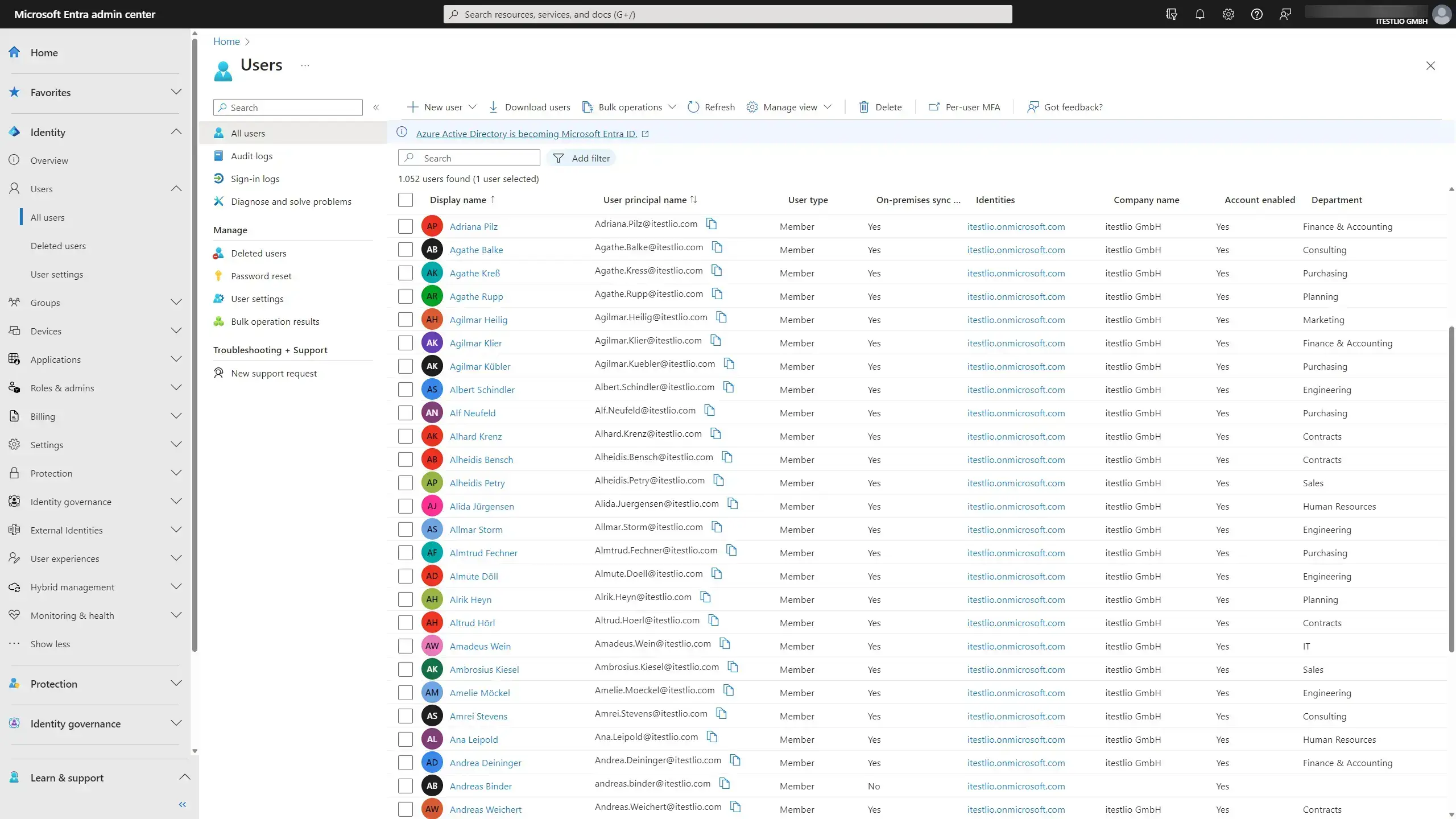 Microsoft Entra Admin Center Screenshot