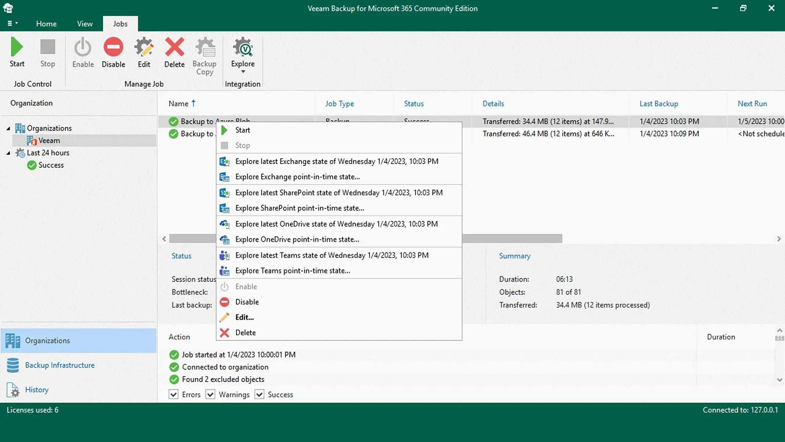 Veeam Backup für Microsoft 365