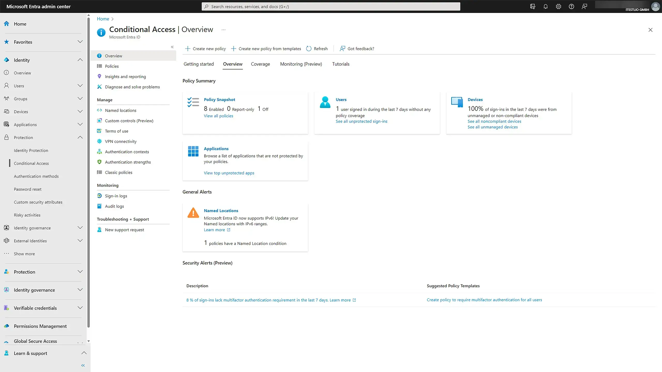 Microsoft Entra Conditional Access Screenshot Admin Center