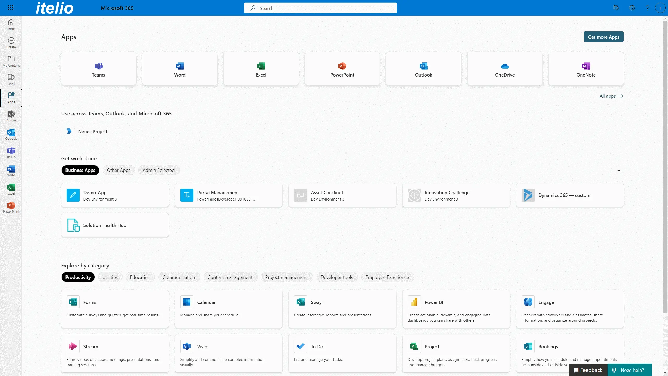 Microsoft 365 Apps Screenshot