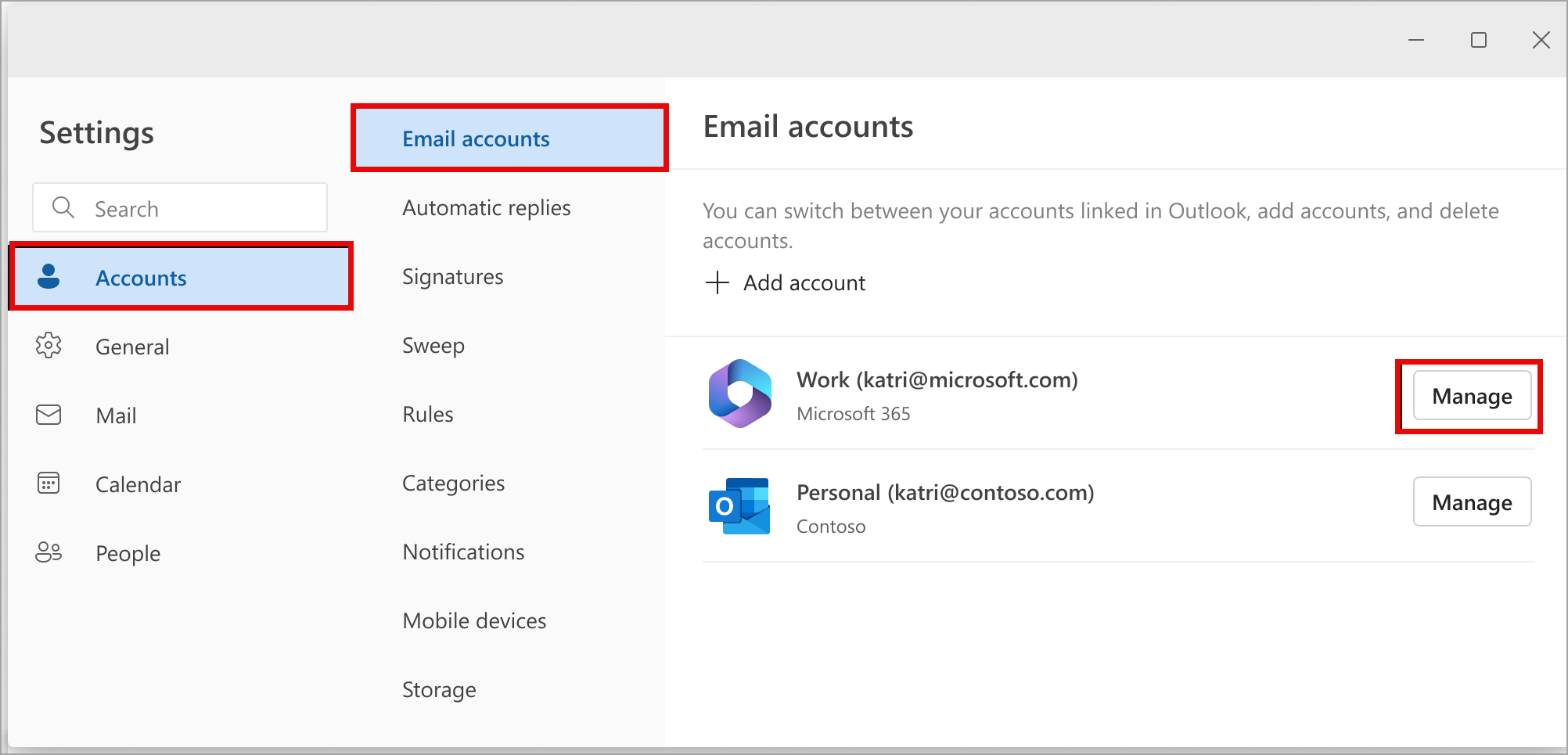 user settings