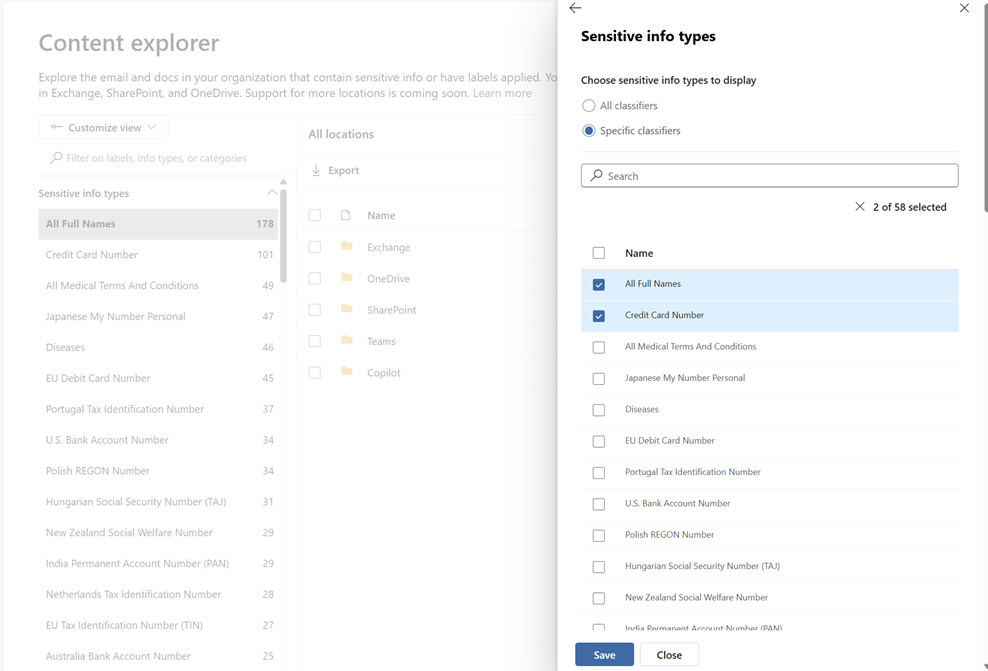 user settings