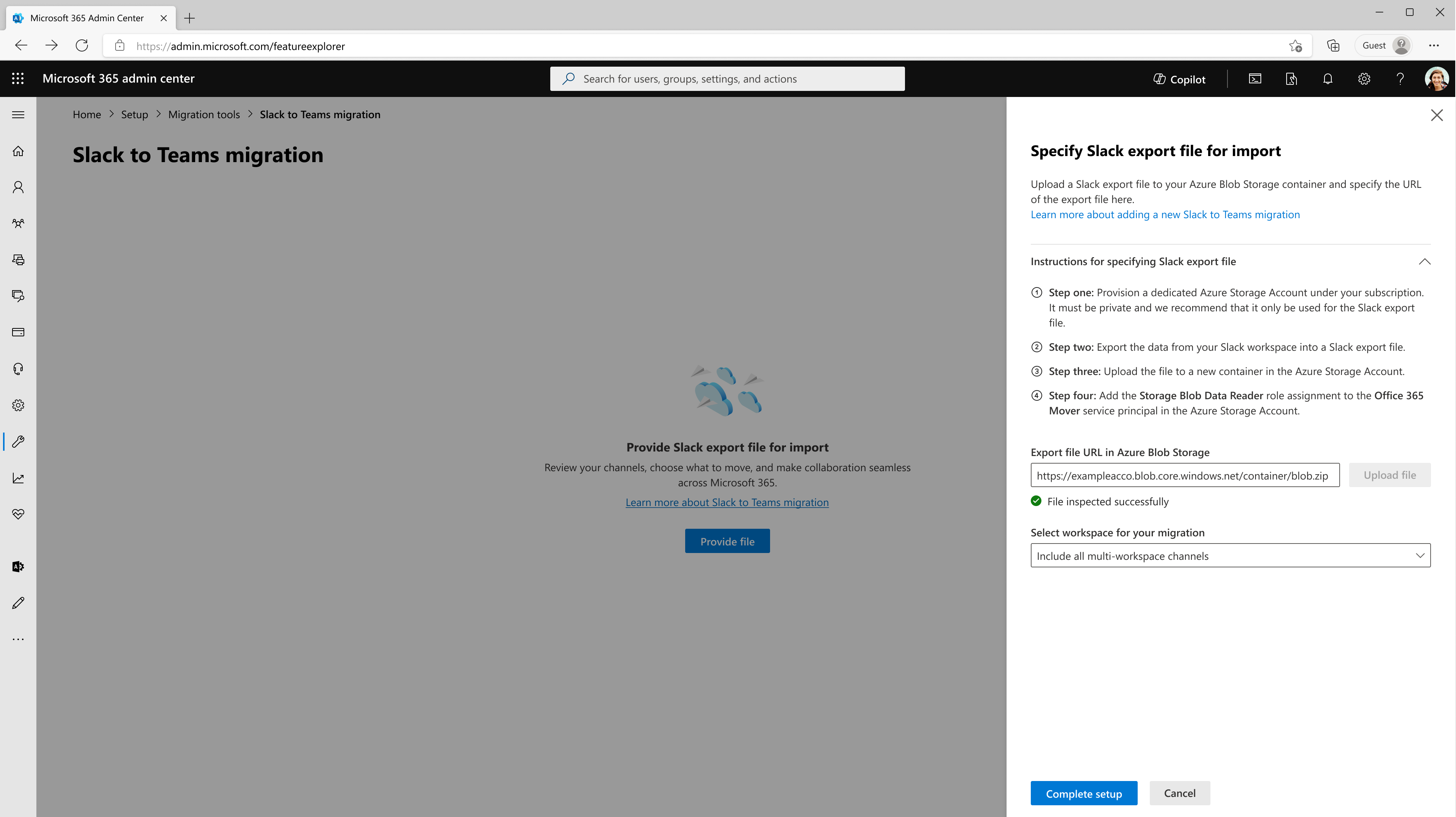 user settings