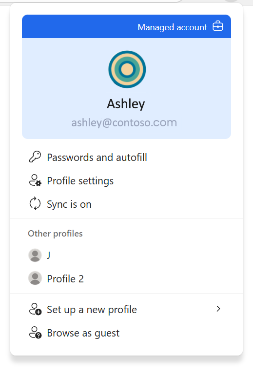 user settings
