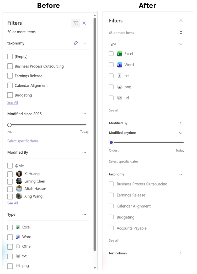 user settings