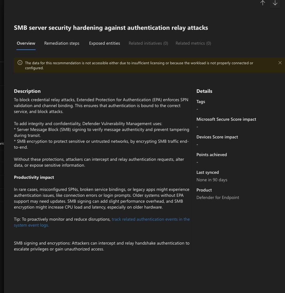 user settings