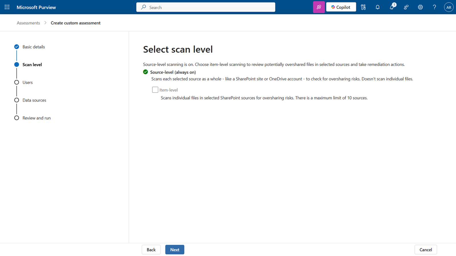 user settings