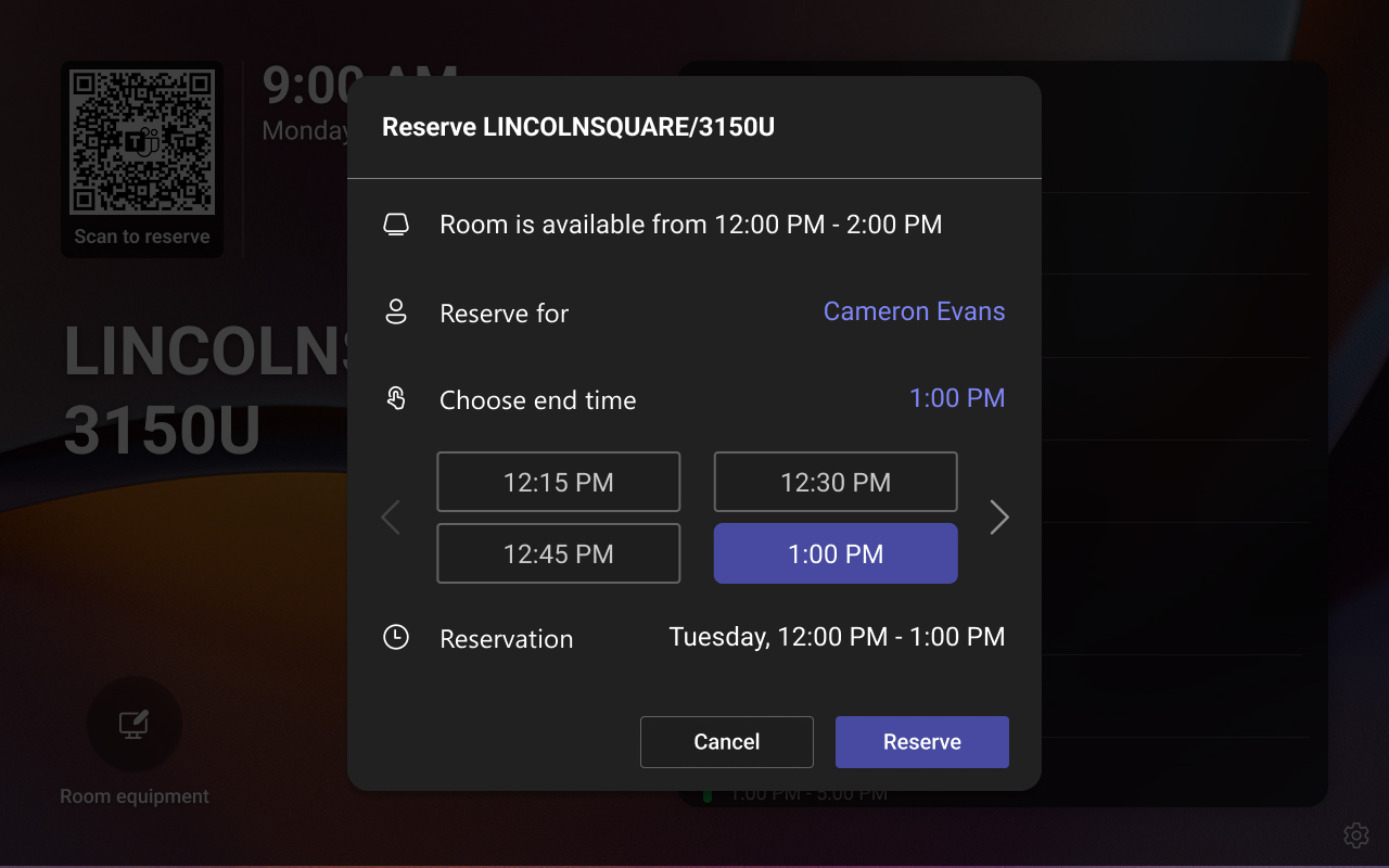 user settings