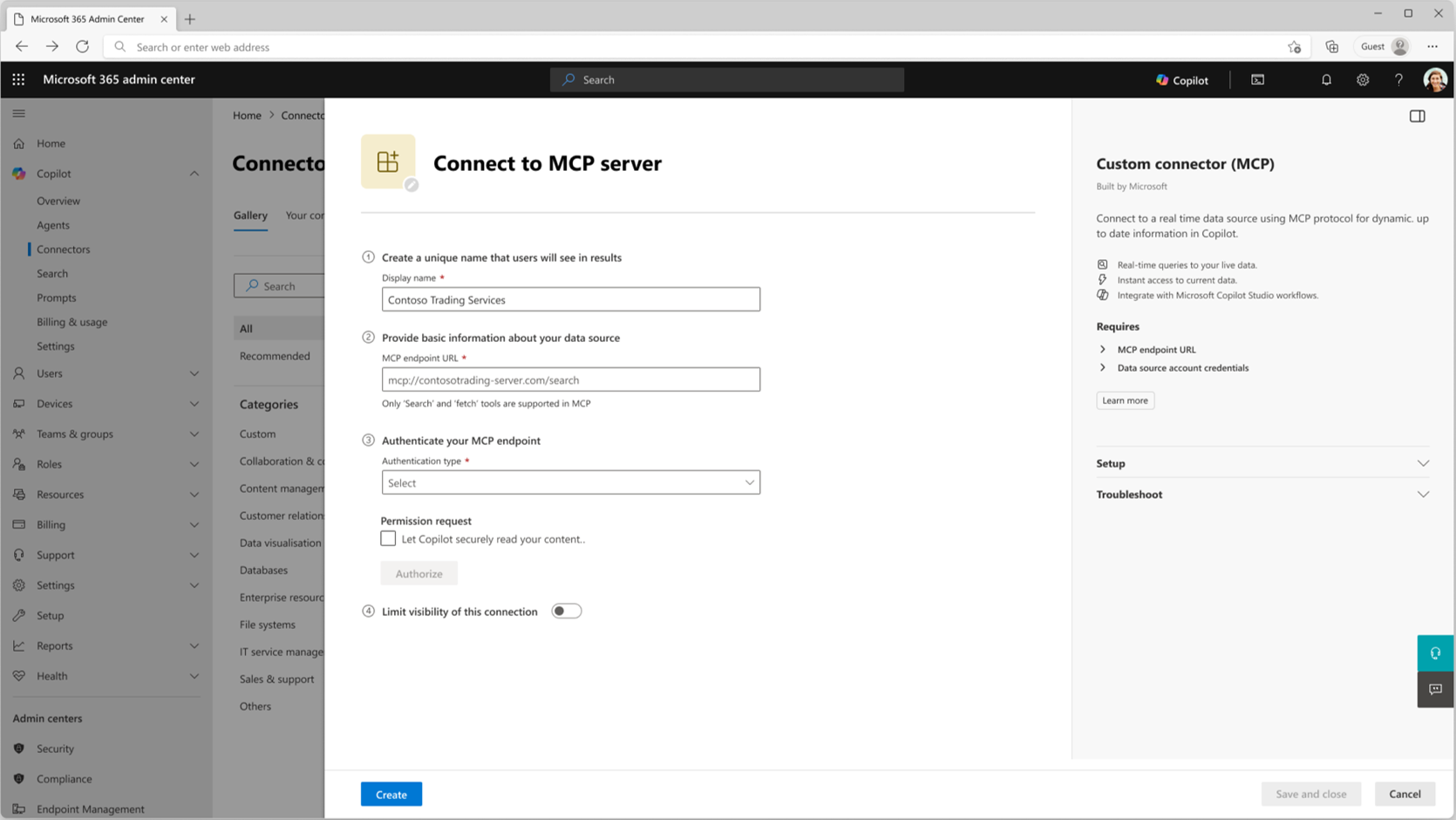 user settings
