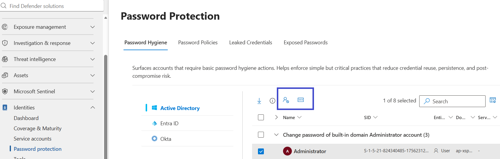 user settings
