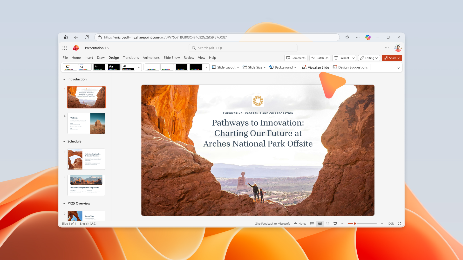 Neuer Folie visualisieren Button