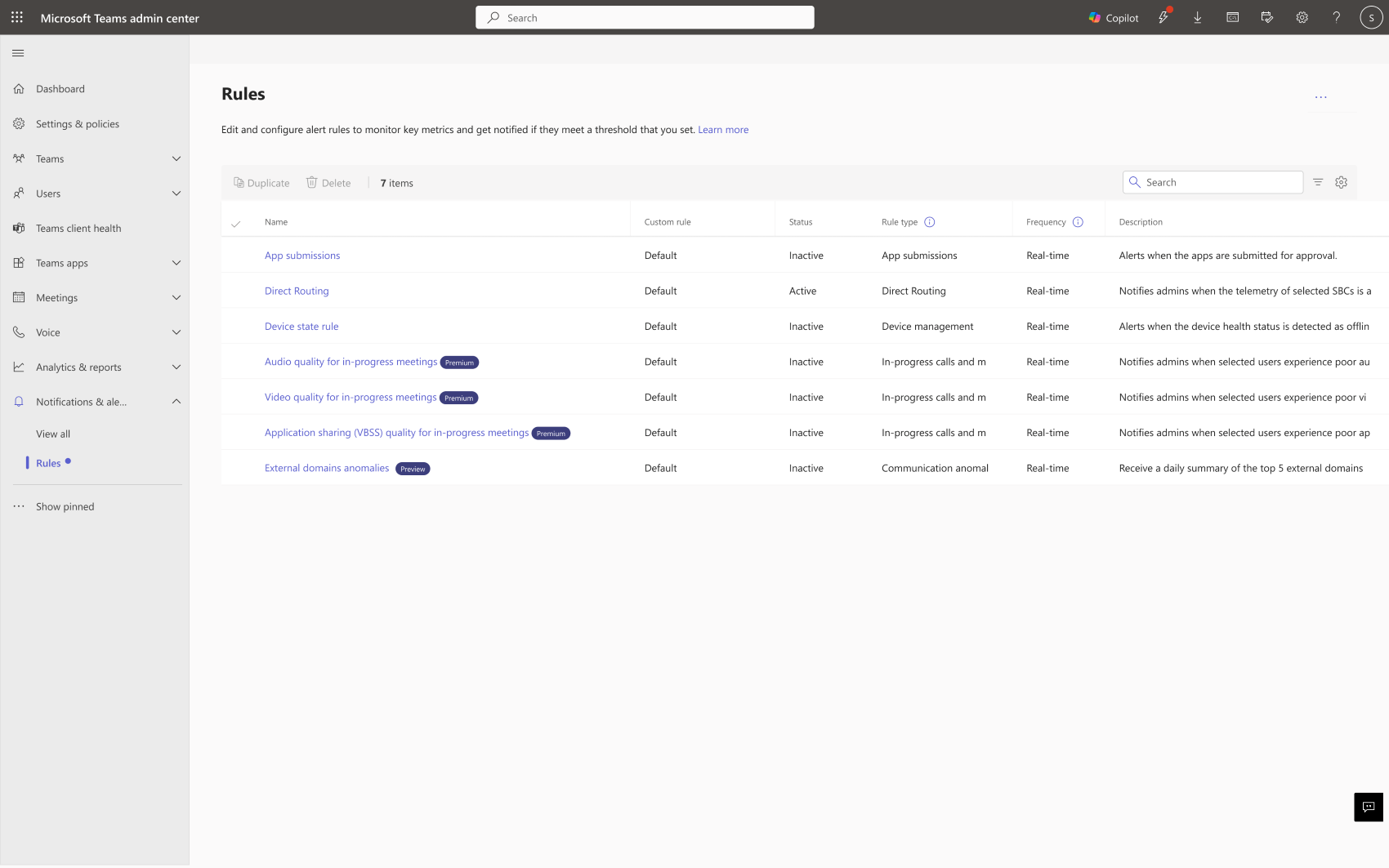 Screenshot der neuen Funktionen